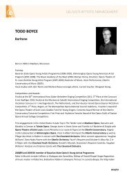 TODD BOYCE Baritone - leuwer artists management