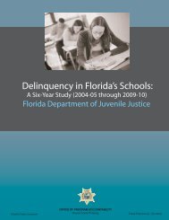 delinquency in florida's schools - Florida Department of Juvenile ...