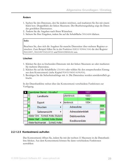 Sykosch ImmobilienVerwaltung 2010 ... - von Sykosch