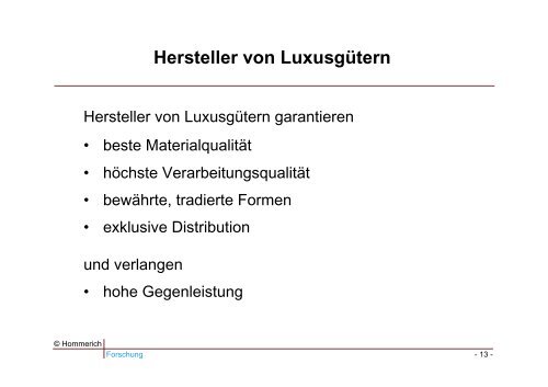 Luxus – von der Notwendigkeit des Überflüssigen - VKE