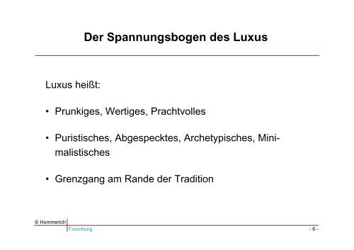 Luxus – von der Notwendigkeit des Überflüssigen - VKE