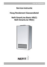 Service-instructie Nefit SmartLine (Basic) HR(C) - NL