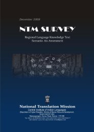 Knowledge Scenario Survey Report - National Translation Mission