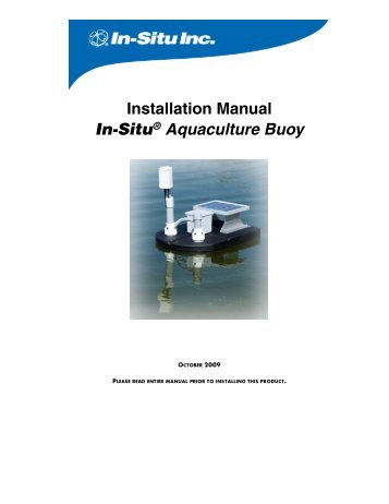 RDO Aquaculture Buoy Manual - Waterra-In-Situ