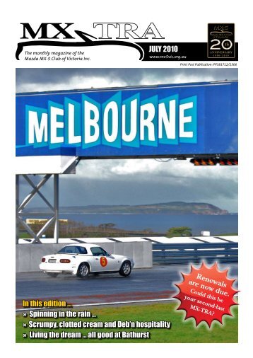 July - Mazda MX-5 Club of Victoria & Tasmania