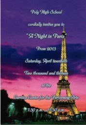 2013 Prom Information Packet - Riverside Unified School District