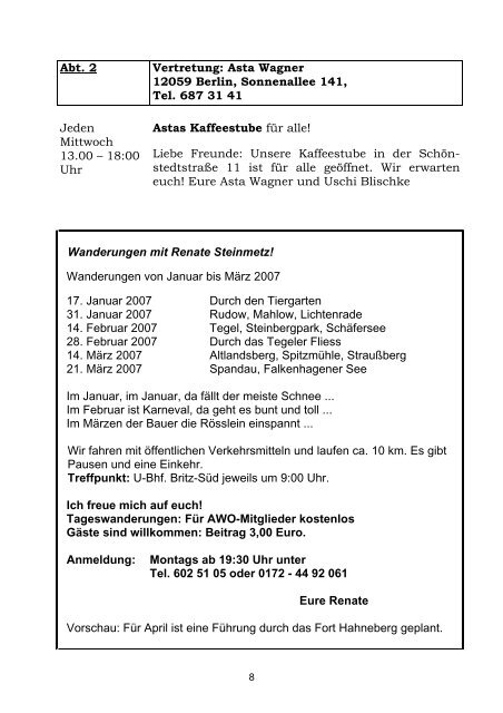 Download AWO-Blatt Ausgabe 1 - Januar 2007 - Herzlich ...