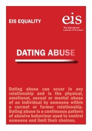 DATING ABUSE - The Educational Institute of Scotland