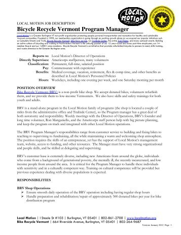 program manager job description