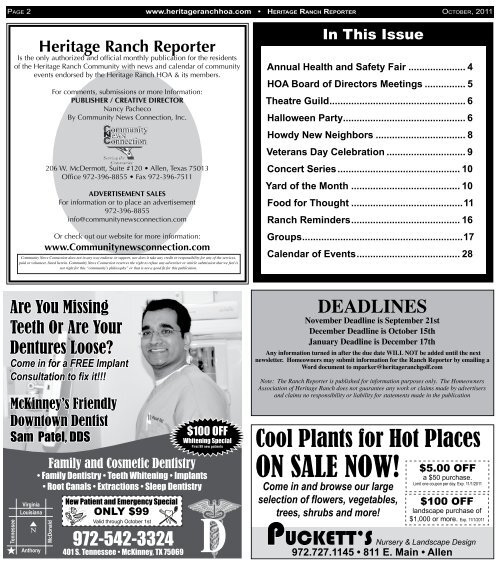 RANCH REPORTER - Heritage Ranch