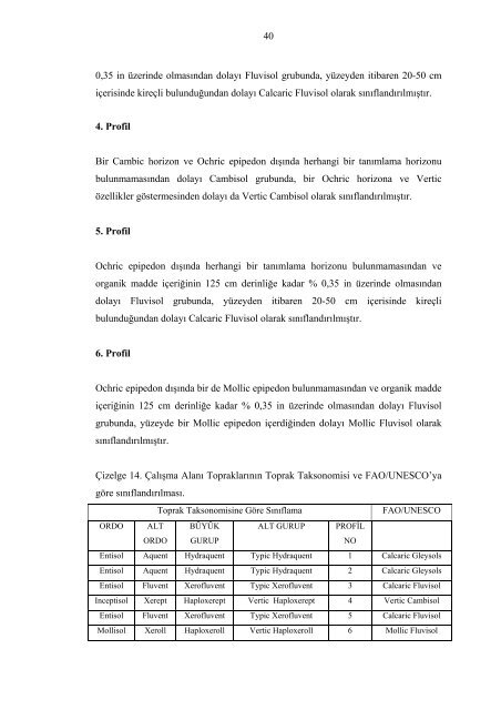 taban arazi Ã¼zerindeki deÄiÅik toprak profillerinin oluÅumu ...