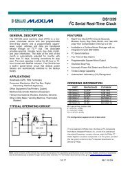 DS1339 I2C Serial Real-Time Clock