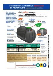 FOSSES PURFLO / MILLENIUM RENFORCEE - CALONA PURFLO