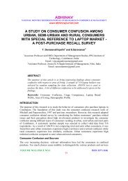 A Study on Consumer Confusion among - Abhinav Institute of ...