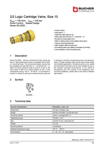 WL22SD - BUCHER HYDRAULICS