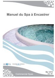 Manuel du Spa Ã  Encastrer - Aquavia, de Piscines Fitness