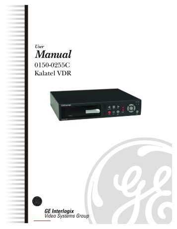 0150-0255C Kalatel VDR user manual.doc - UTCFS Global Security ...