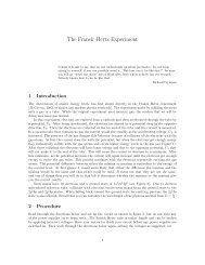 The FranckâHertz Experiment - Users.csbsju.edu