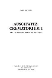 AUSCHWITZ: CREMATORIUM I - The Barnes Review