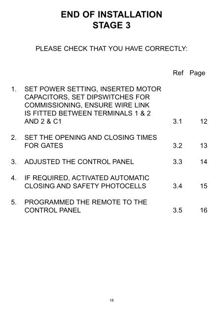 Installation Instructions for a âPairâ of gates...