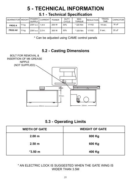 Installation Instructions for a âPairâ of gates...