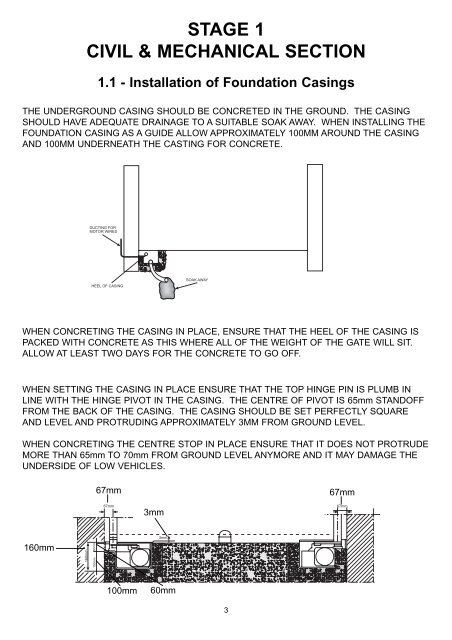 Installation Instructions for a âPairâ of gates...