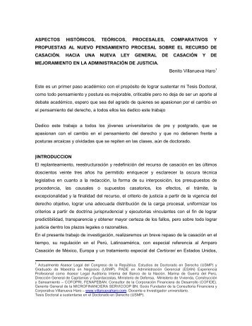 aspectos histÃ³ricos, teÃ³ricos, procesales, comparativos y propuestas ...