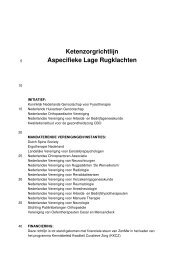 Ketenzorgrichtlijn Aspecifieke Lage Rugklachten - Diliguide