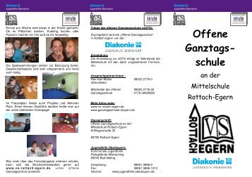 Flyer der offenen Ganztagsschule der Mittelschule Rottach-Egern