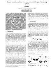 Channel estimation and user-wise symbol detection for space-time ...