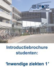 Introductiebrochure studenten: 'Inwendige ziekten 1' - Sfz.be