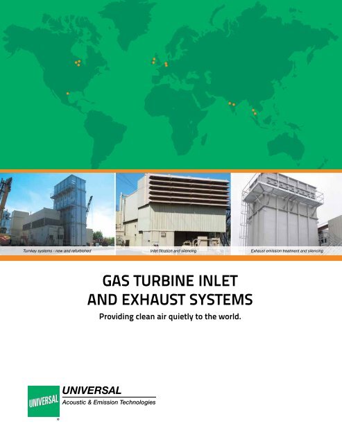 Gas Turbine inleT and exhausT sysTems - Universal