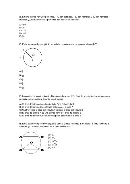 RAZONAMIENTO MATEMÁTICO EJERCICIOS DE PRÁCTICA ...