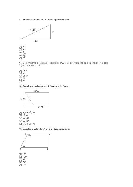 RAZONAMIENTO MATEMÁTICO EJERCICIOS DE PRÁCTICA ...