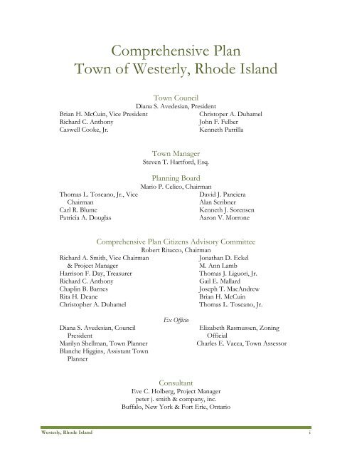 Westerly - State of Rhode Island: Division of Planning