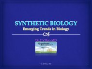 SYNTHETIC BIOLOGY