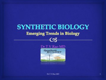 SYNTHETIC BIOLOGY