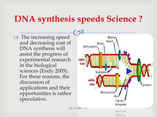 SYNTHETIC BIOLOGY