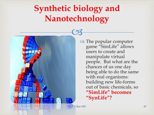 SYNTHETIC BIOLOGY