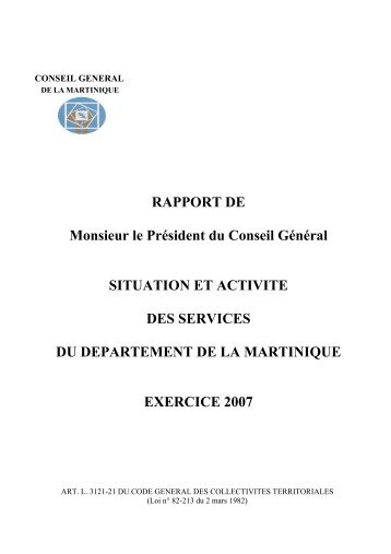 2 M - Le Conseil Général de la Martinique