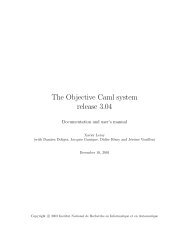 The Objective Caml system release 3.04 - The Caml language - Inria