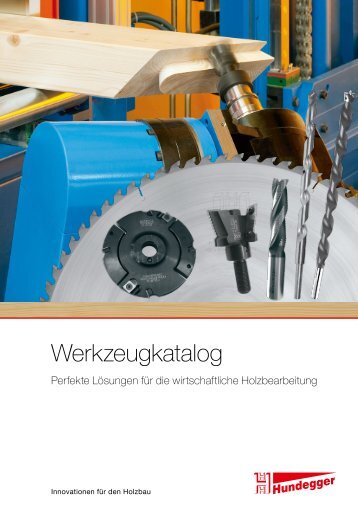 Werkzeugkatalog - Hundegger Maschinenbau Gmbh