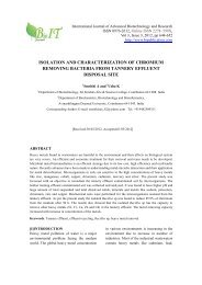 isolation and characterization of chromium removing bacteria from ...