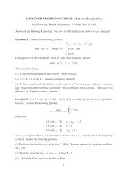 ADVANCED MACROECONOMICS Midterm ... - Keio University