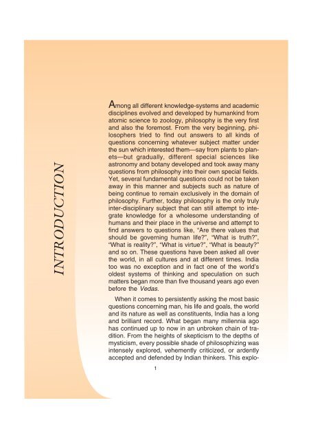 INTRODUCTION - Indian Council of Philosophical Research
