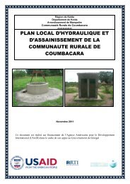Communauté rurale de COUMBACARA - pepam - Gouvernement ...