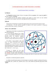 1 I FONDAMENTI DELLA STRUTTURA DELLA ... - ITIS G. Galilei