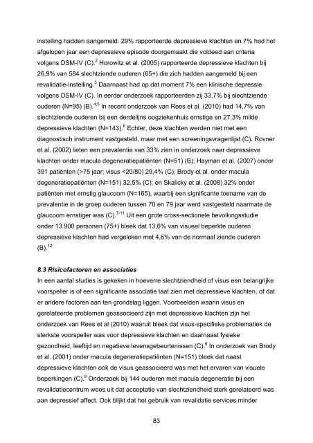 Richtlijn Visusstoornissen, revalidatie en verwijzing - REP-Online