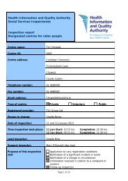 TLC Citywest, 692, nursing home inspection report 11 - 12 ... - hiqa.ie