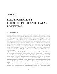 electrostatics i electric field and scalar potential - Department of ...